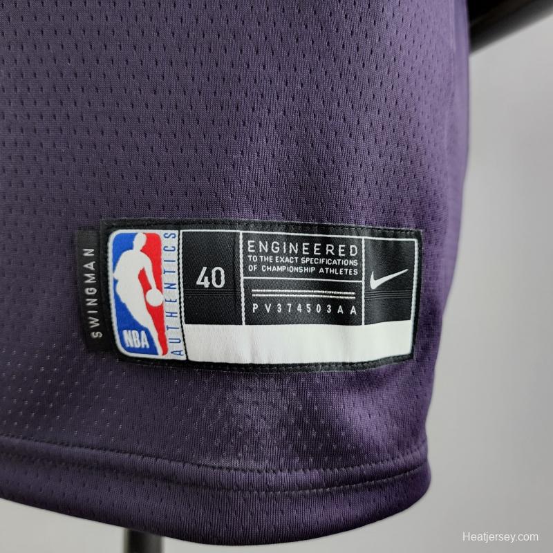 Minnesota Timberwolves TOWNS#32 Black And Purple NBA Jersey