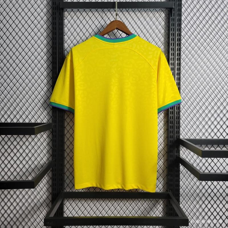 2022 Brazil Home Club World Cup National Team Soccer Jersey