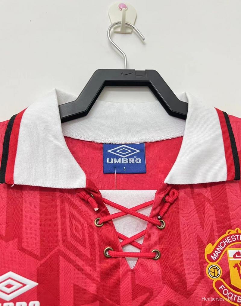 Retro 92/94 Manchester United Home Jersey