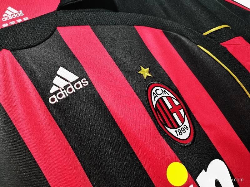 Retro 2006/07 AC Milan Home Soccer Jersey