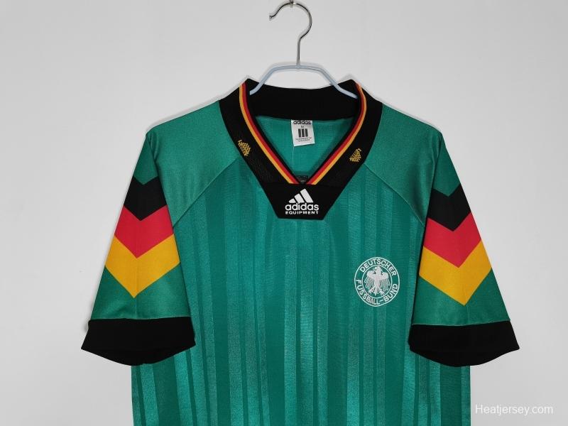 Retro 1992 Germany Away Soccer Jersey