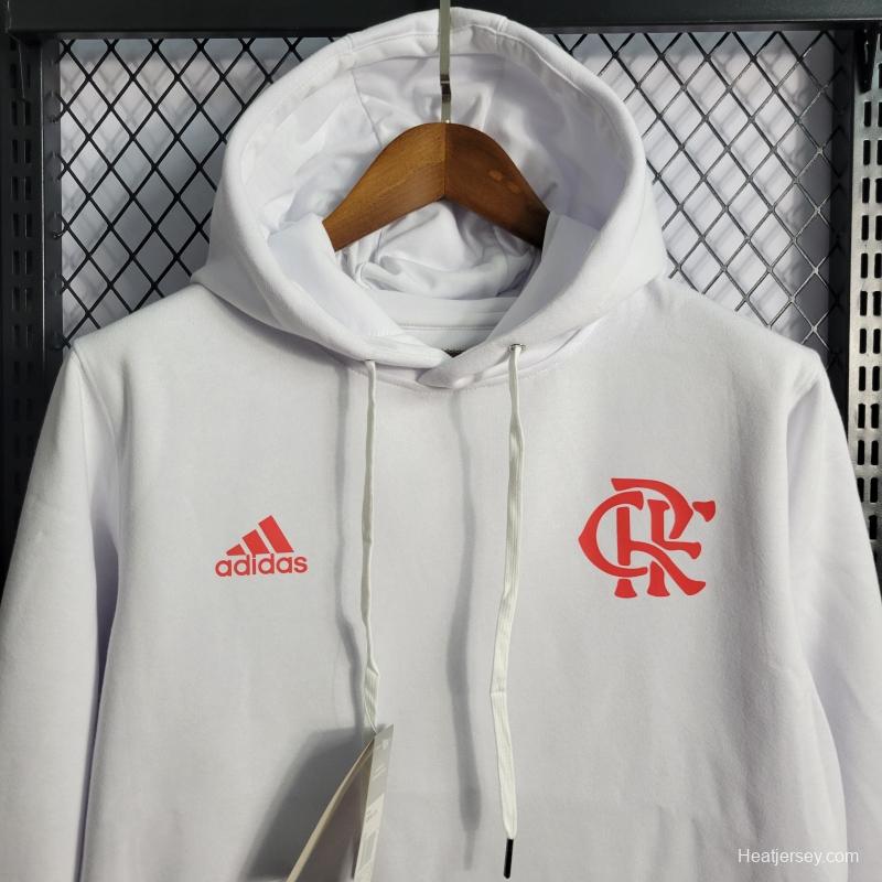 2022 Flamengo Men's And Women's Hoodie White