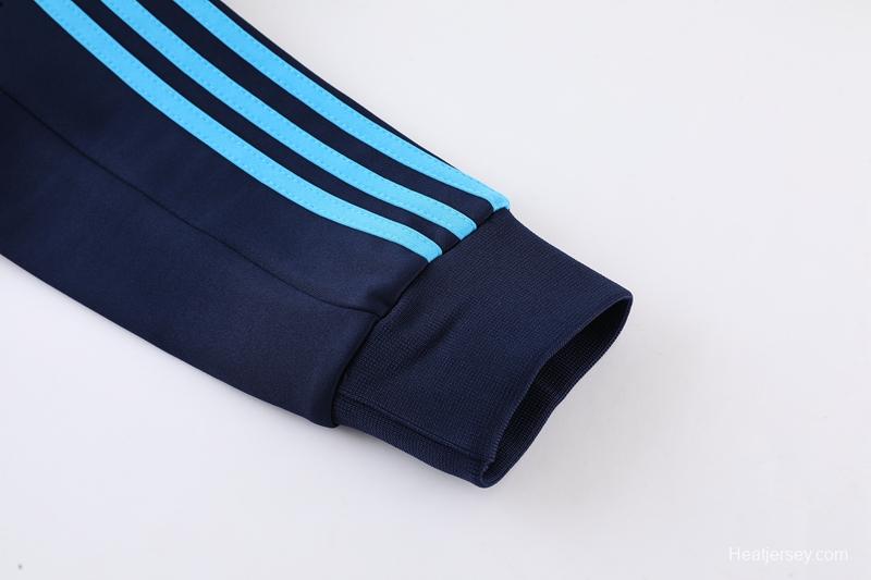 2022 Argentina Navy Full Zipper Tracksuit