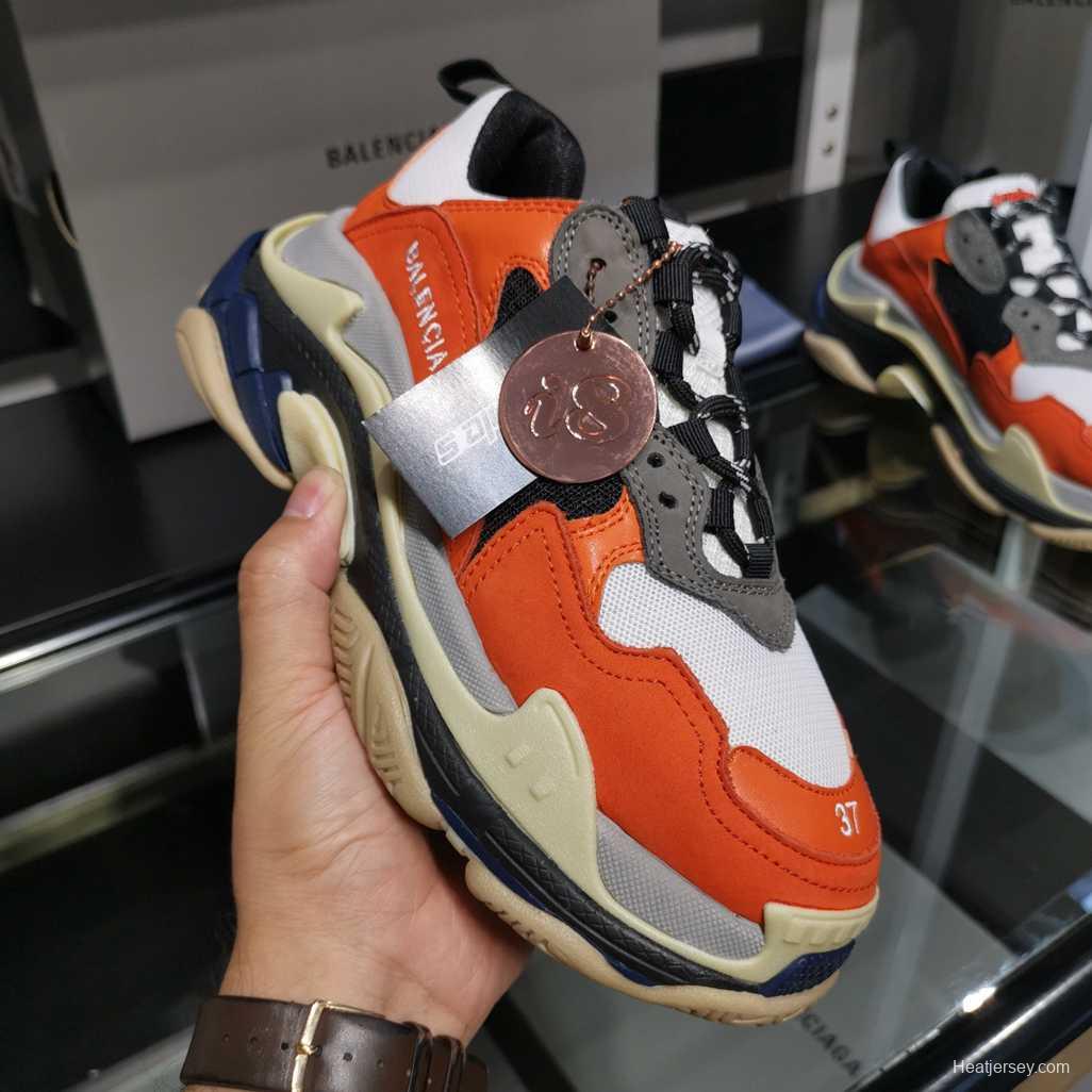 Men/Women Balenciaga Triple S Sneaker Orange Item Ab5580330