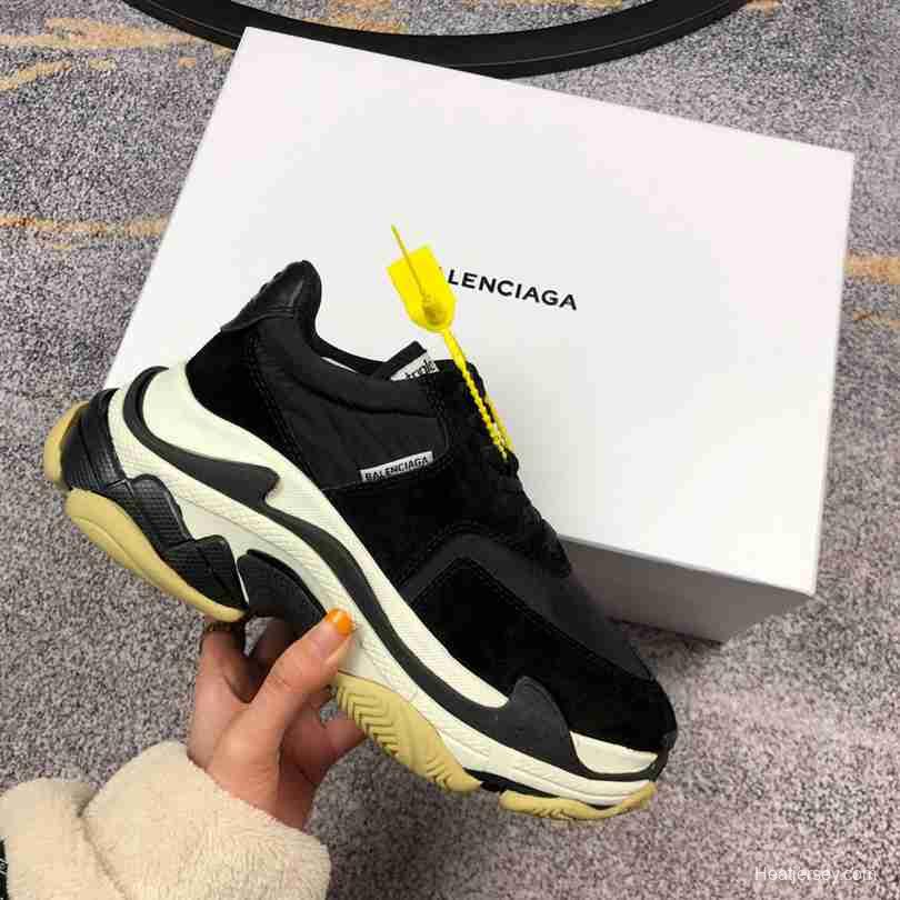 Men Balenciaga Triple-S 2 Yellow Black Sneaker