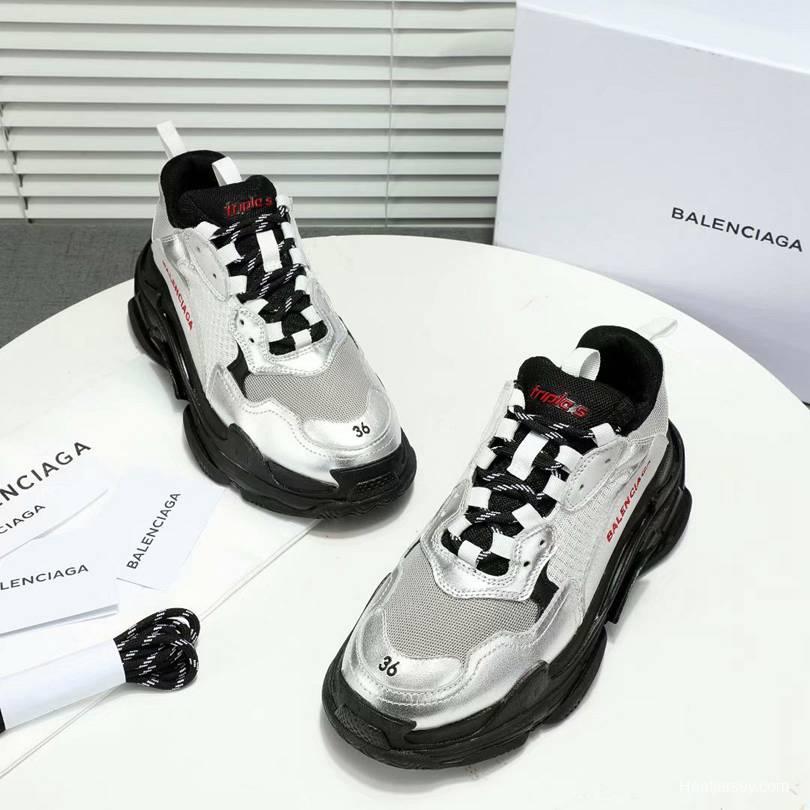 Men/Women Balenciaga Triple-S Sneaker White/Black Item 6380340