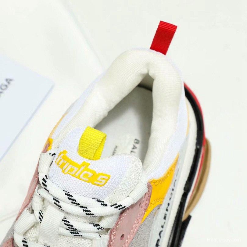 Men/Women Balenciaga Triple-S Sneaker White/Yellow Item 6380340