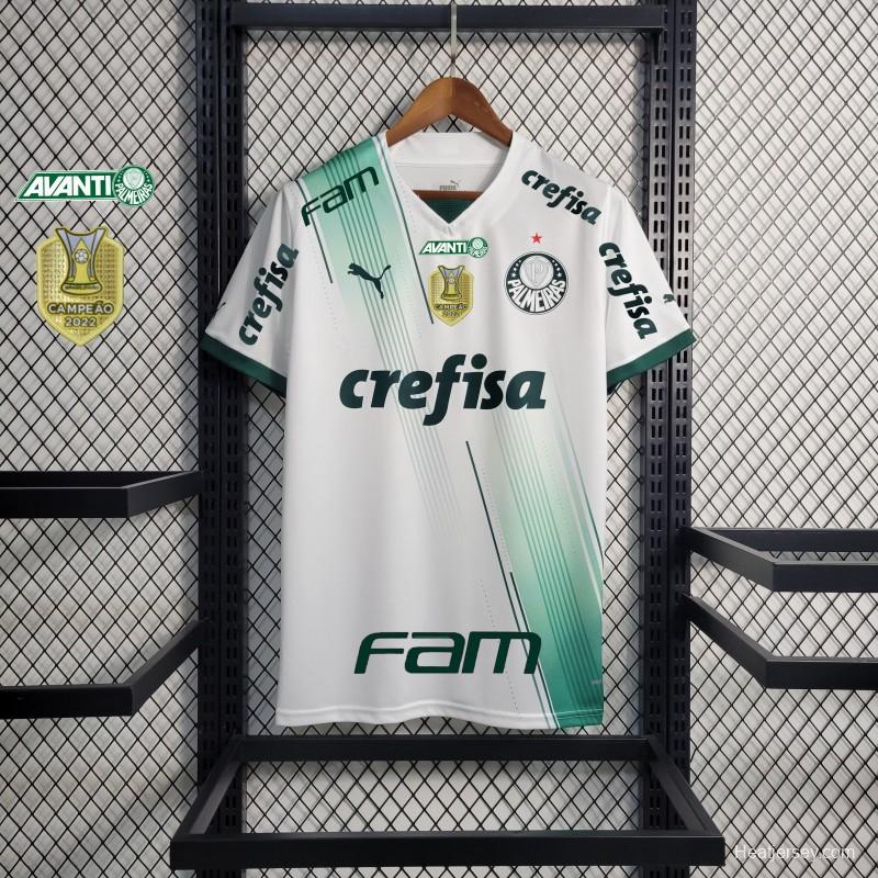 23/24 Palmeiras Away Jersey +With Full Sponsors+Patches