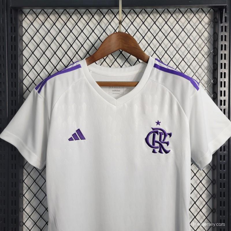 23-24 Women Flamengo Goalkeeper White Jersey