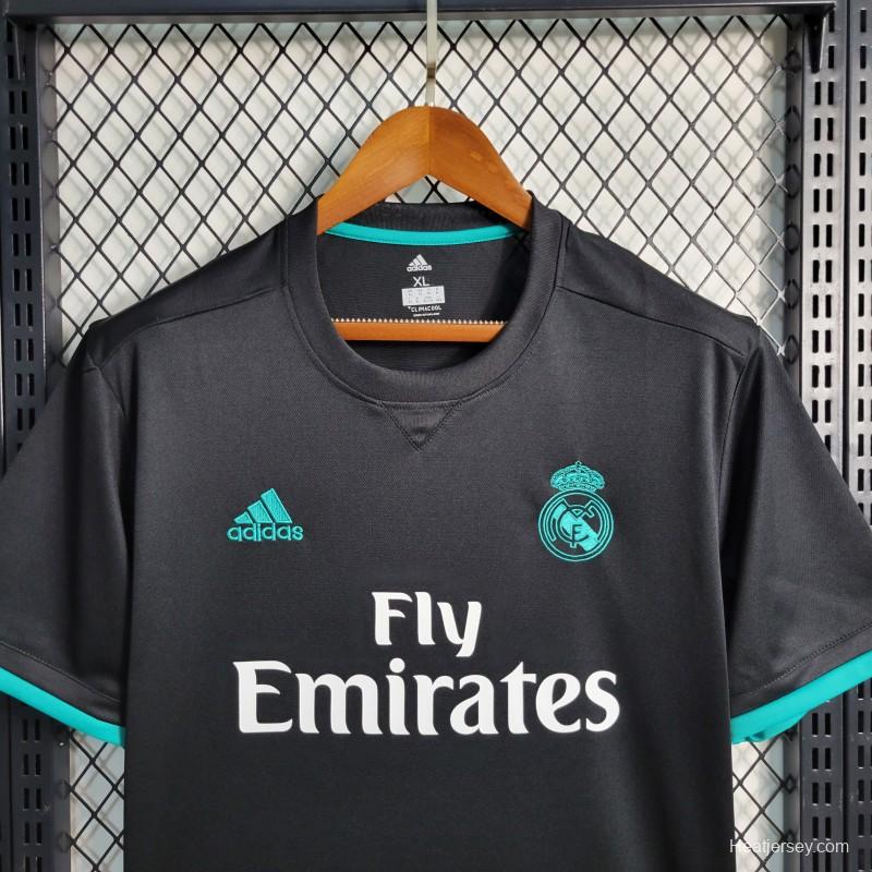 Retro 17-18 Real Madrid Away Black Jersey