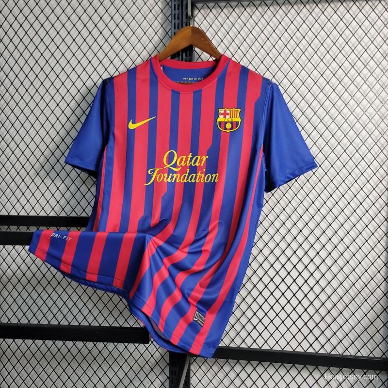 Retro 11-12 Barcelona Home Soccer Jersey