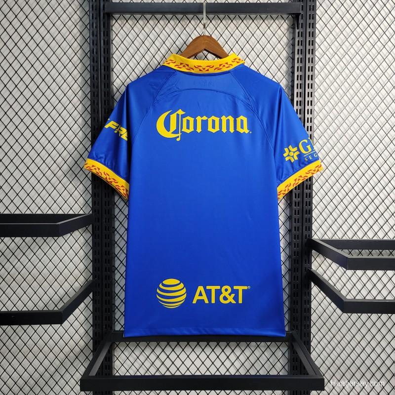 23-24 Club America Away Blue Soccer Jersey