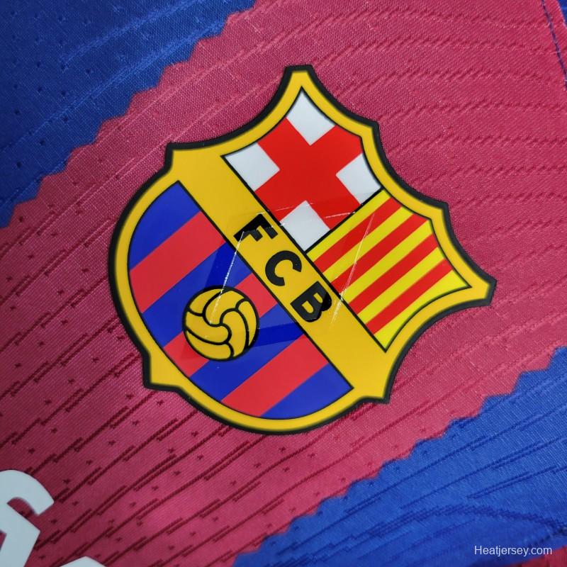 23-24 Players Barcelona Home Player Soccer Jersey