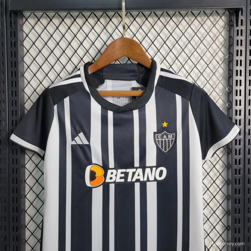 23-24 Kids Atletico Mineiro Home Size 16-28 Soccer Jersey