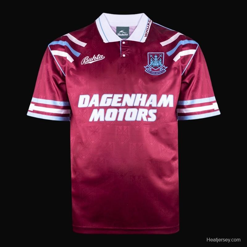 Retro 93/94 West Ham Home Jersey