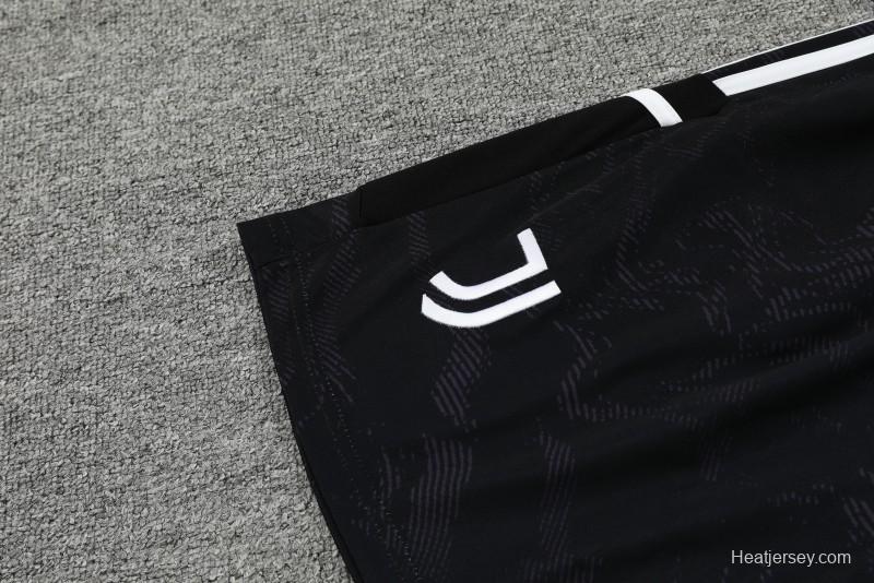 23-24 Juventus Black White Short Sleeve+Shorts