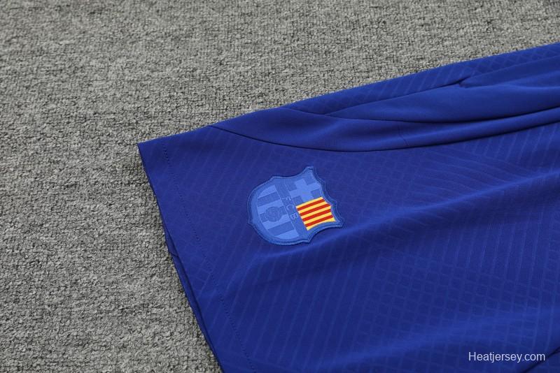 23-24 Barcelona Special Orange Grid Short Sleeve+Shorts