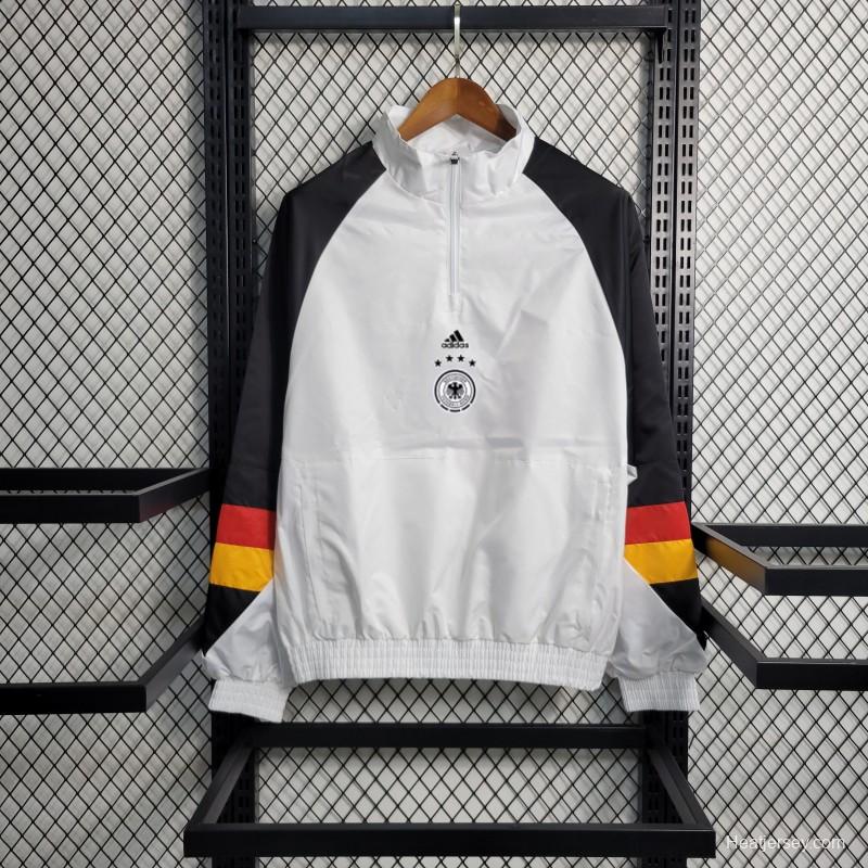 2023 Germany White Windbreaker