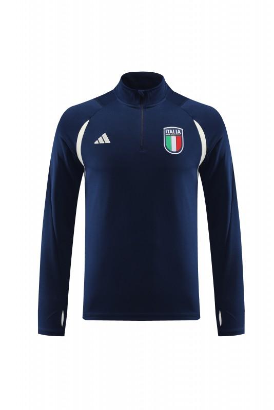 2023 Italy Navy Half Zipper Jacket +Pants