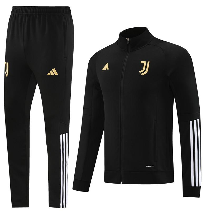 23/24 Juventus Black Full Zipper Jacket+Pants