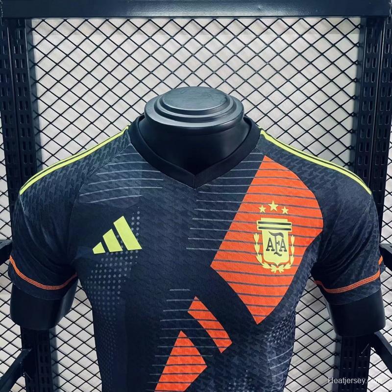 Player Version 2024 Argentina Black Goalkeeper Jersey