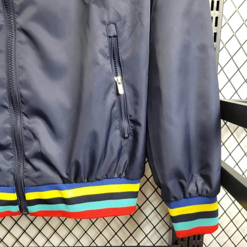 2024 Brazil Navy/Yellow Windbreaker