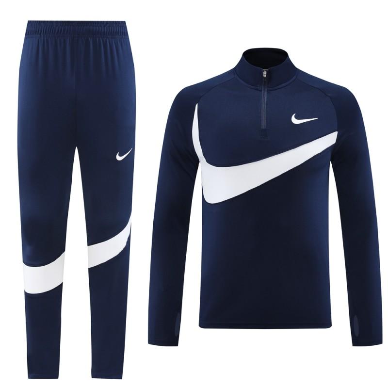 2024 Nike Navy/White Half Zipper Jacket+Pants