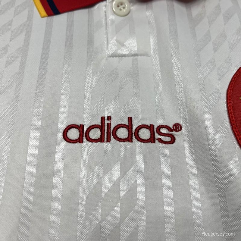 Retro 1994 Spain Away White Jersey