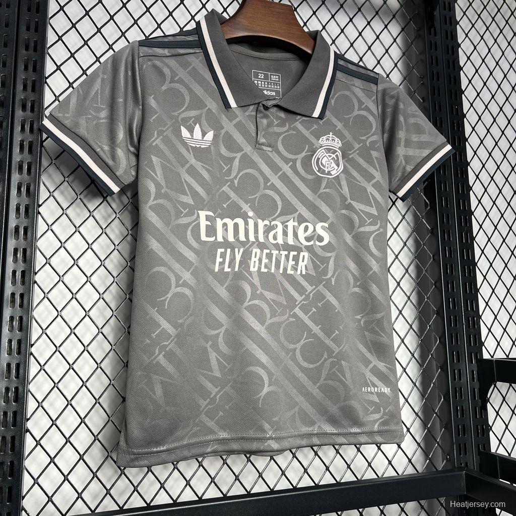 24/25 Kids Real Madrid Third Black Jersey