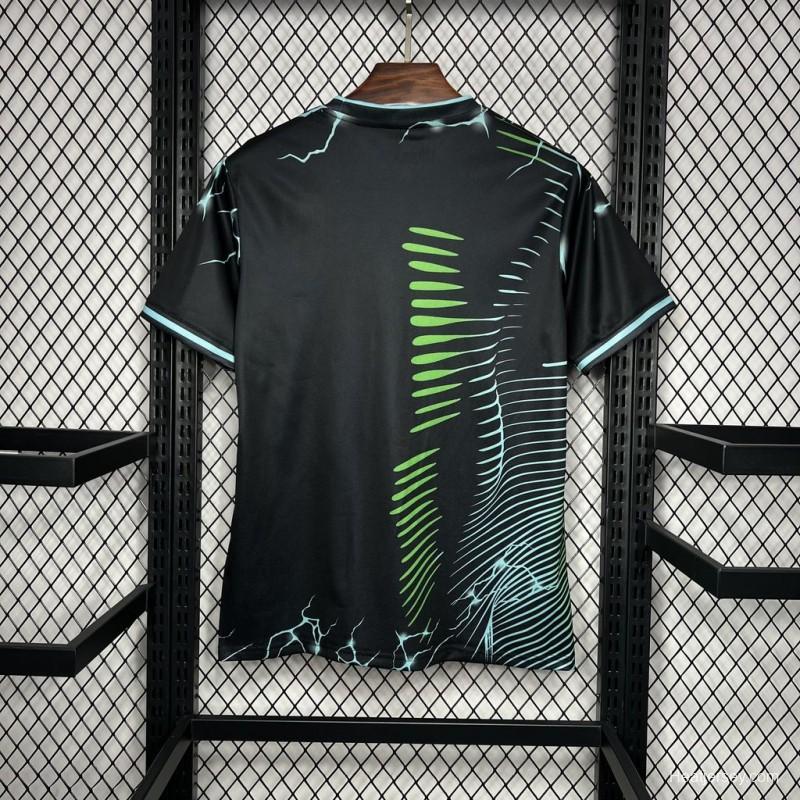 2024/25 Real Madrid Special Edition Black And Green Jersey