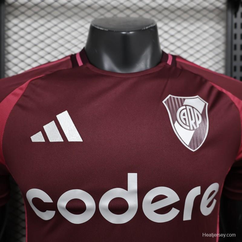 Player Version 24/25 River Plate Away Wine Jersey