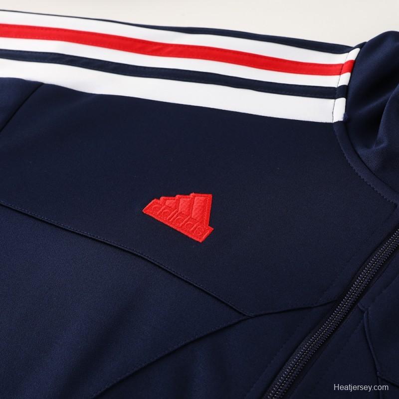 2024 Adidas Blue Full Zipper Jacket +Long Pants