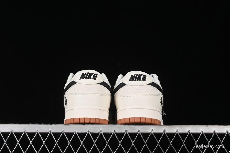 Nike SB Dunk Low Stussy Anniversary Edition Custom Premium Low-Top Skate Shoes - DQ1098-385