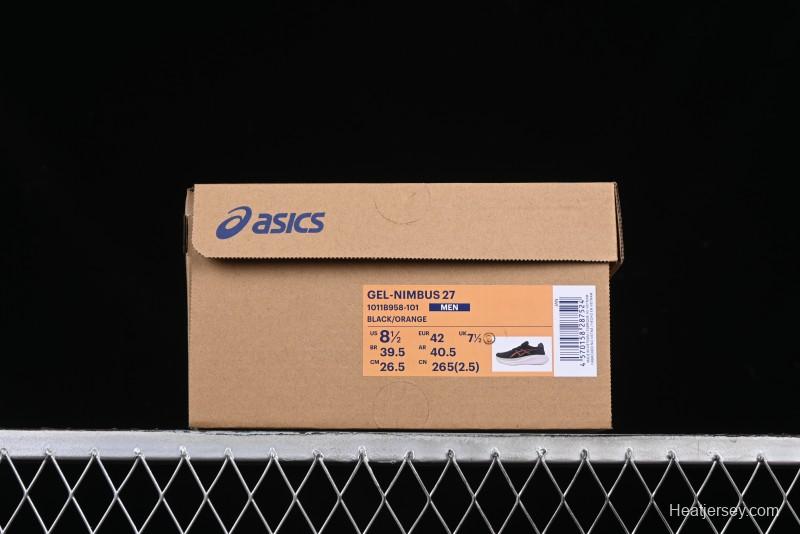 Asics Gel-Nimbus 27 Retro Breathable Casual Shoes Cushioned Men's Durable Running Shoes - 1011B958-101
