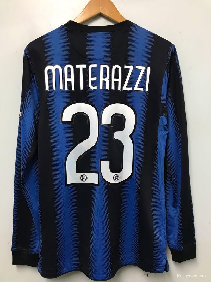 Retro 10/11 Inter Milan Home Long Sleeve Jersey