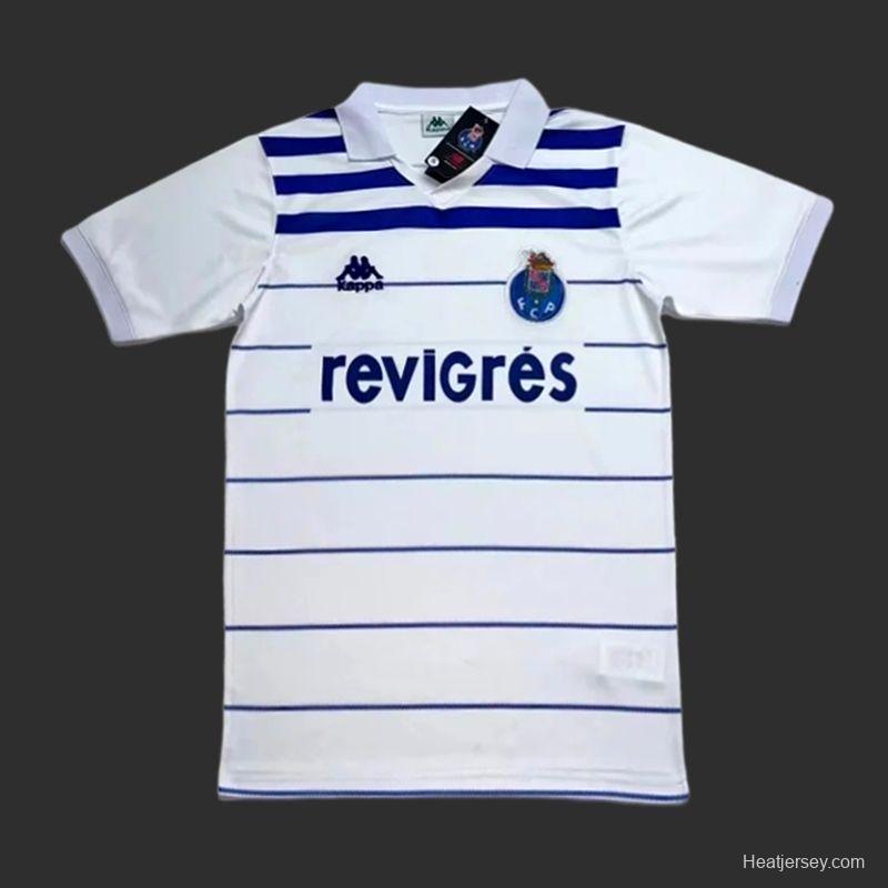 Retro 85/86 Porto Away White Jersey