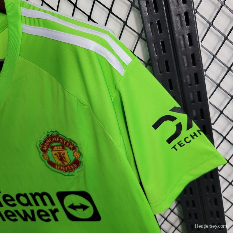 23/24 Manchester Untied Green Goalkeeper Jersey