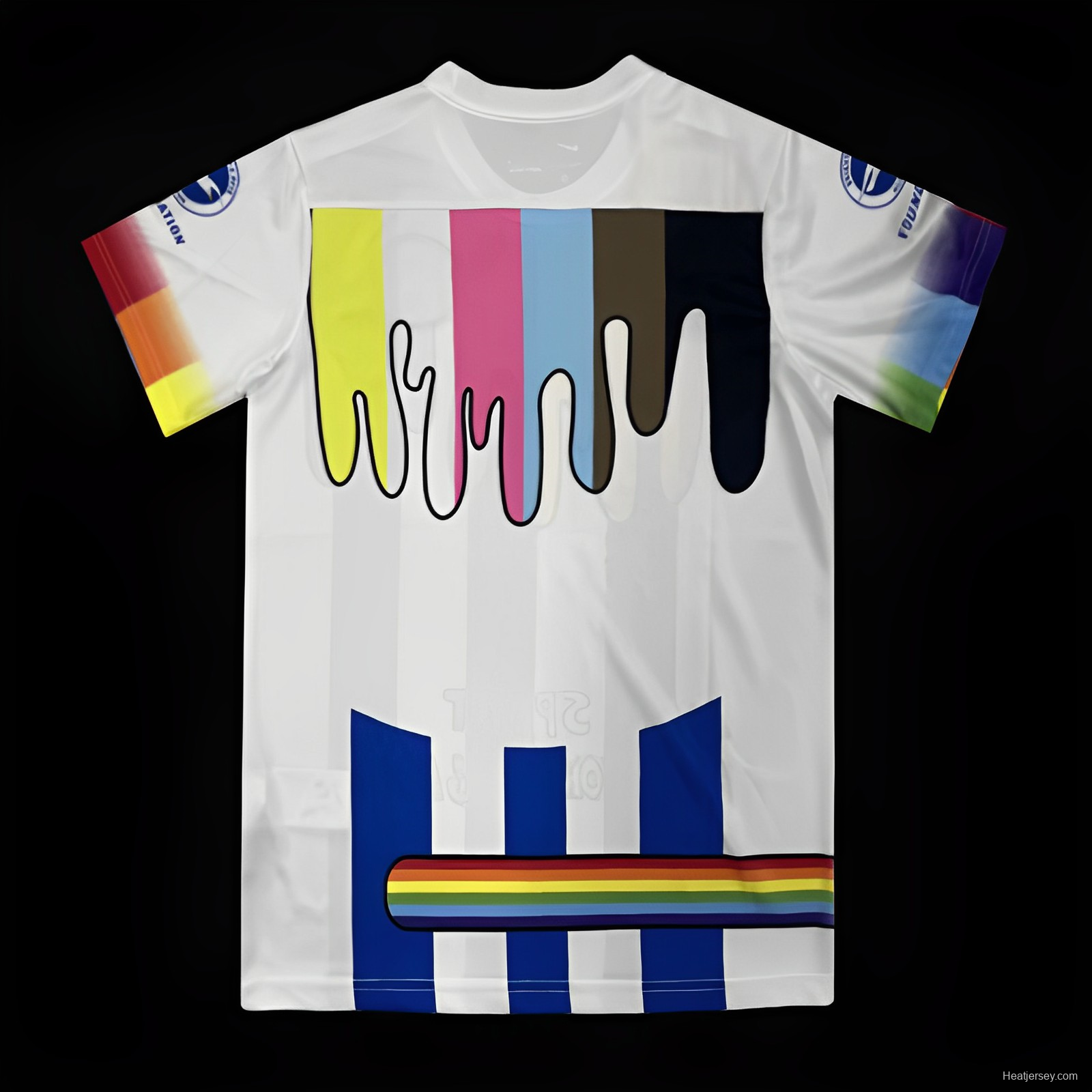 23/24 Brighton Pre-Match Rainbow Laces Sussex Cchoolgirl Designs Jersey