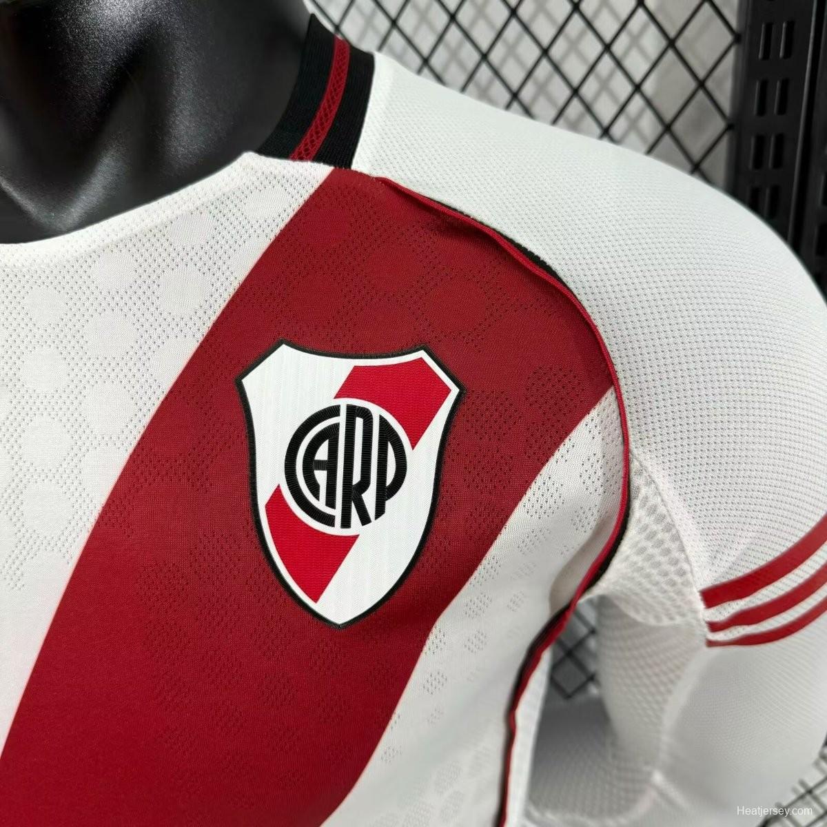 Player Version 25/26 River Plate Home Long Sleeve Jersey